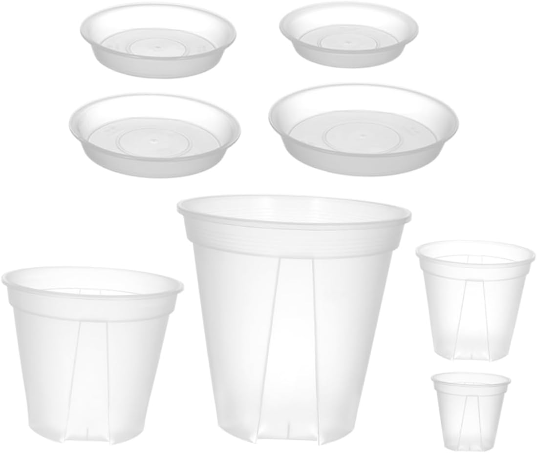 HAKIDZEL 4Sets Mountain Basin Pots Breathing Planters Easy to Use for Orchids Succulents Vegetable Gardening