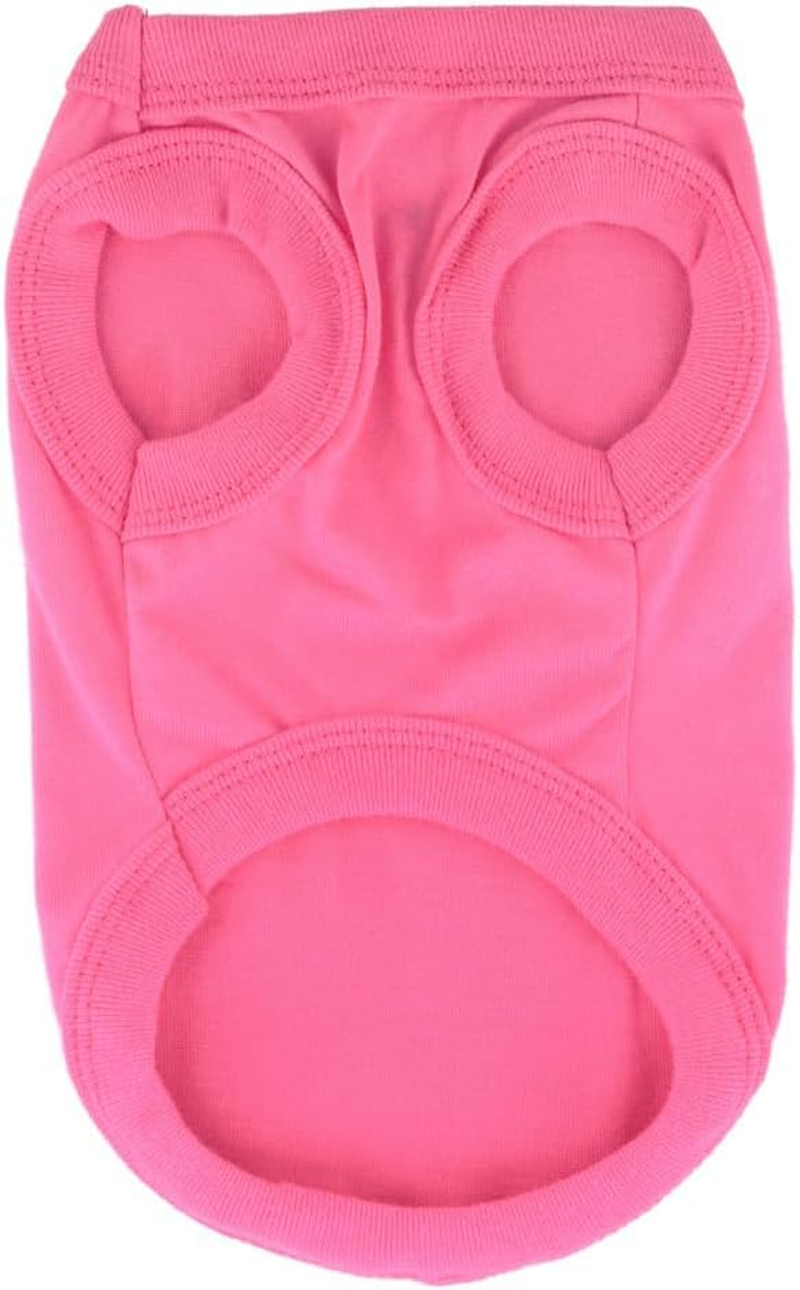 One Amazing Dog Print Cotton Doggy Vest, Funny Wording Girl Dog Shirts, Hot Pink Tank Top Clothes for Dogs Cats Puppies (Neck Girth 12.99'') image number 5