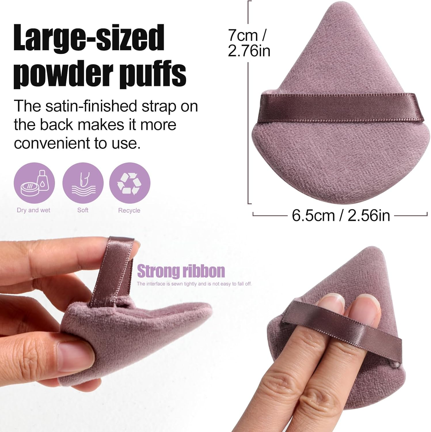 BS-MALL Makeup Brushes Set 25 Pcs with Triangle Puff &ndash; Travel-Friendly Magic Tape Storage Bag for Brush Organization, Black and Pink