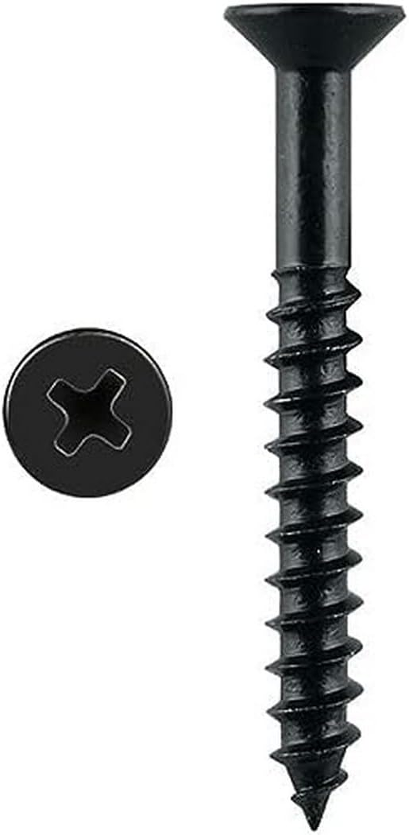 Romak FST017 Timber Screw Phillips Countersunk, 4 X 40 Mm Size, Black