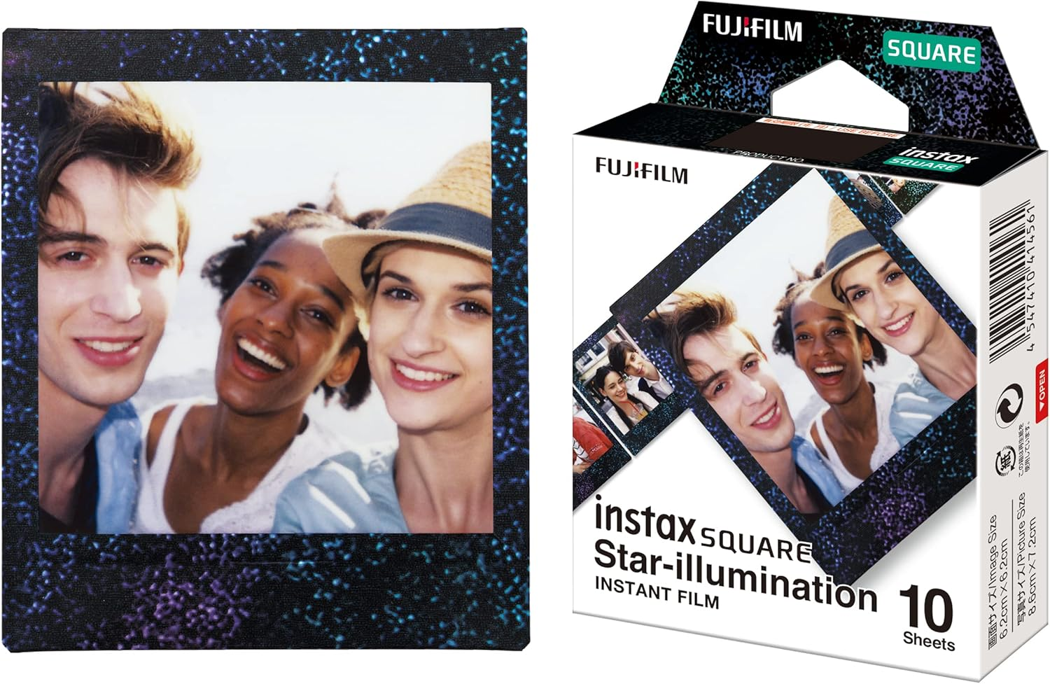 Instax Fujifilm Square Film, White 40 Pack image number 6