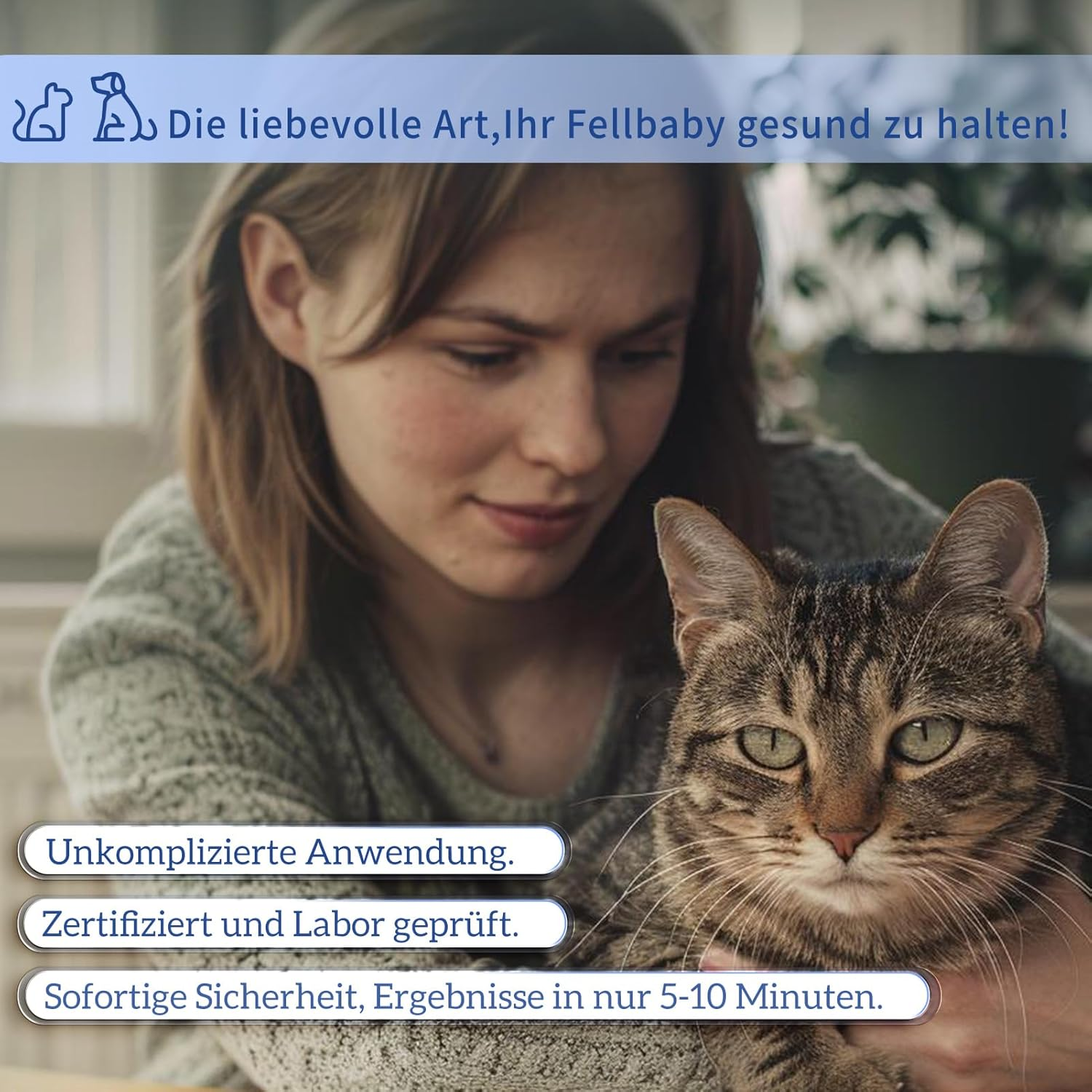 BELABB&reg; Giardien Test Dog & Cat Test Kits for Aquariums - Easy to Use, Quick Results, 6 Pieces image number 1