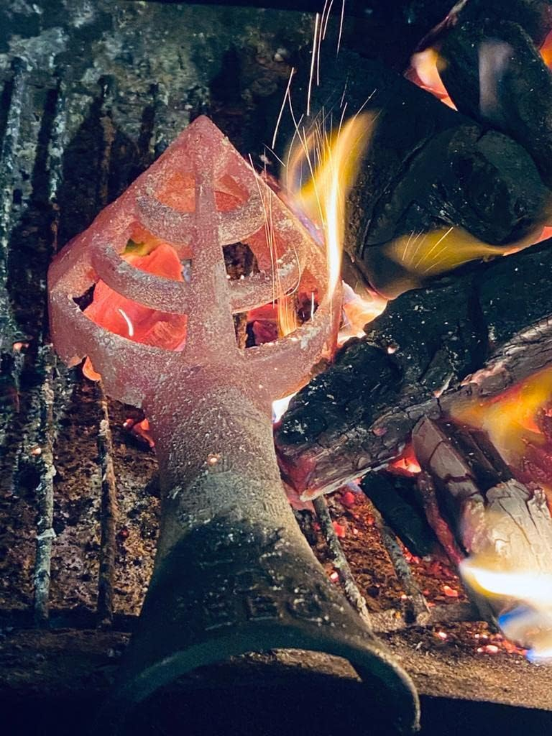 Brutal BBQ Fireguard Firewood and Charcoal Starter | Fire Starters for Grill | Easy to Use Grill Starter | Compact Firestarters for Outdoor Fire Pit | Coal Burner, Firewood and Charcoal Fire Starter