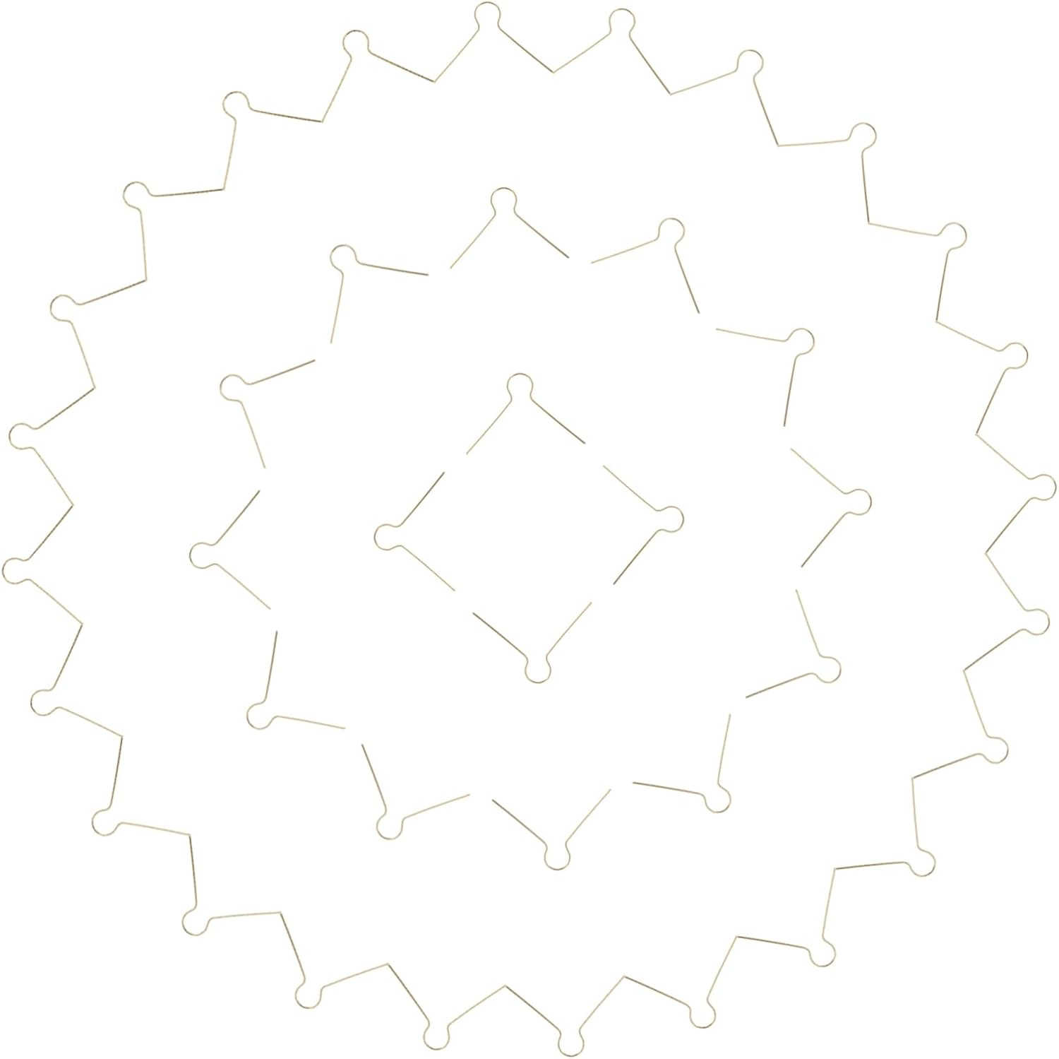 100Pcs Shaped Metal Hangers for Christmas Tree Ornaments Hooks for Easy Hanging of Wreaths and Decorations for Holiday Decorating