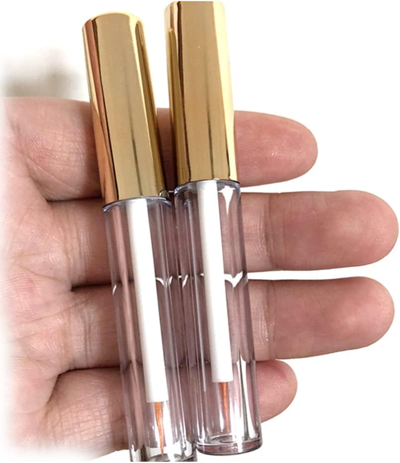 1PCS Mini Empty Eyelashes Tube Eyeliner Bottle with Brush Plugs Make up Tube Vials,Black,4Ml image number 5