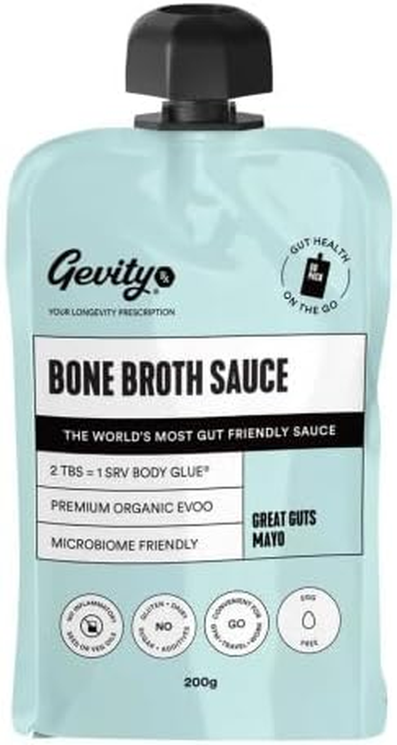 Gevity Rx Bone Broth Sauce Great Guts Mayo - Go Pack 200Ml image number 1