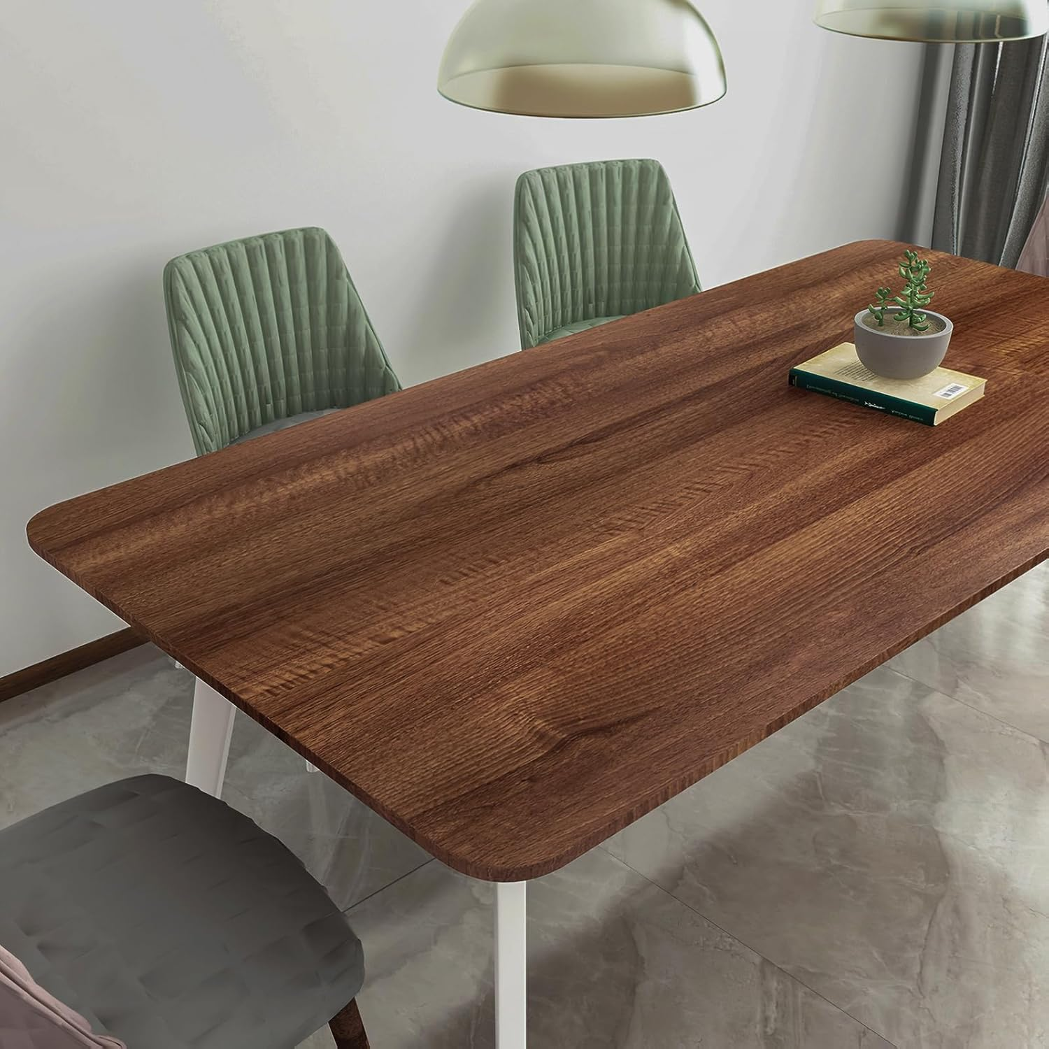 40Cmx3M Brown Wood Grain Contact Paper Peel and Stick No Bubble Thick Wall Sticker Faux Wooden Matte Textured Wallpaper Self Adhesive Removable Waterproof Cabinet Vinyl Wrap Furniture Countertop Decor