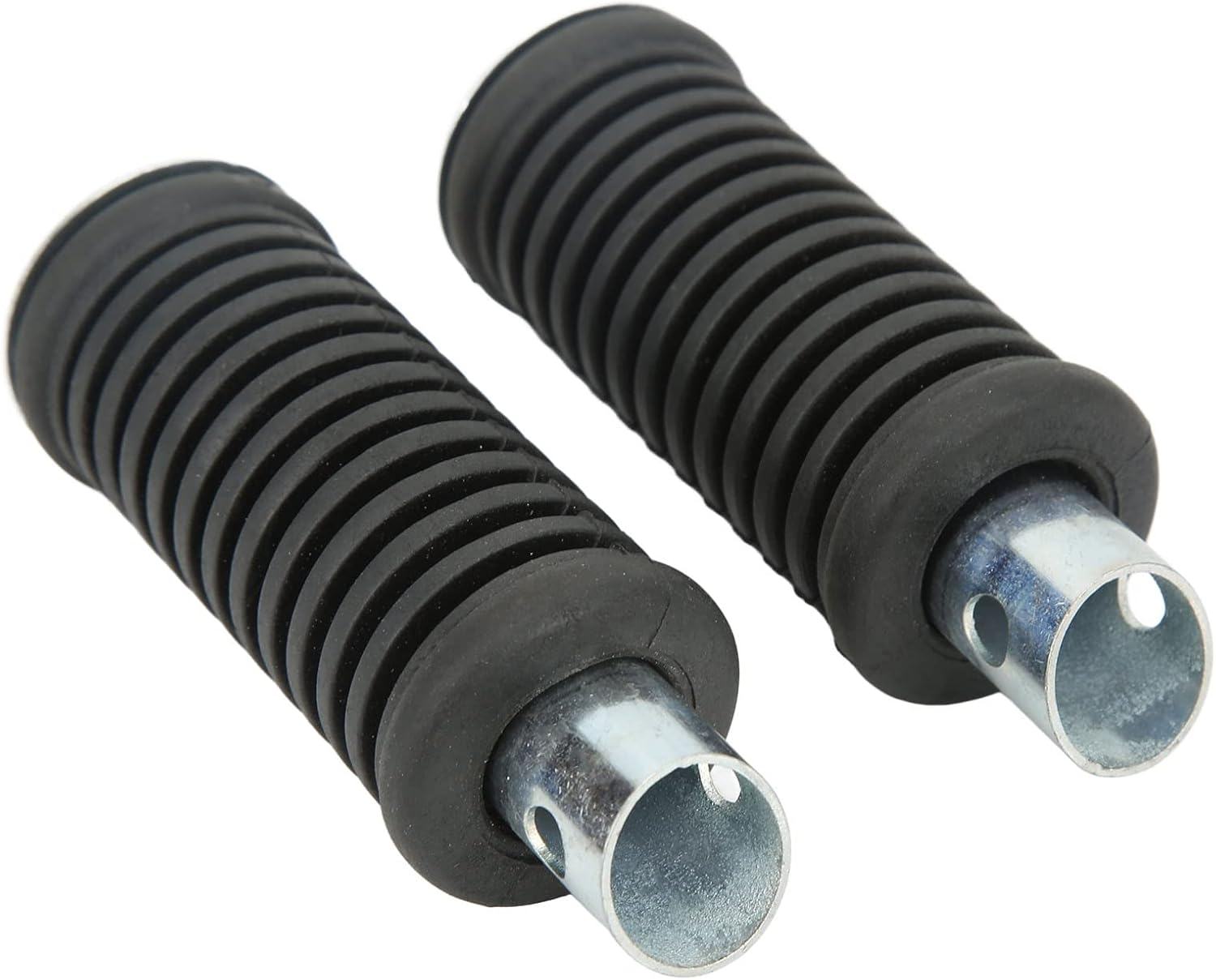 Penrux Footpegs, Foot Rest Rubber 8.5Cm High Strength 2Pcs for 196CC 6.0 6.5Hp Mini Bikes, Rear Foot Rests Motorcycle Rear Footrests Rubber Non Slip Footrests Plate Footrest Rubber Pad Grip Cover