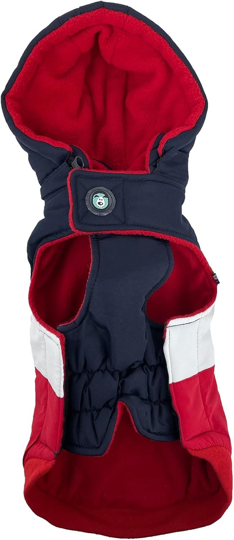 Huskimo Mt Buller Dog Coat, Navy/Red, 40Cm image number 1