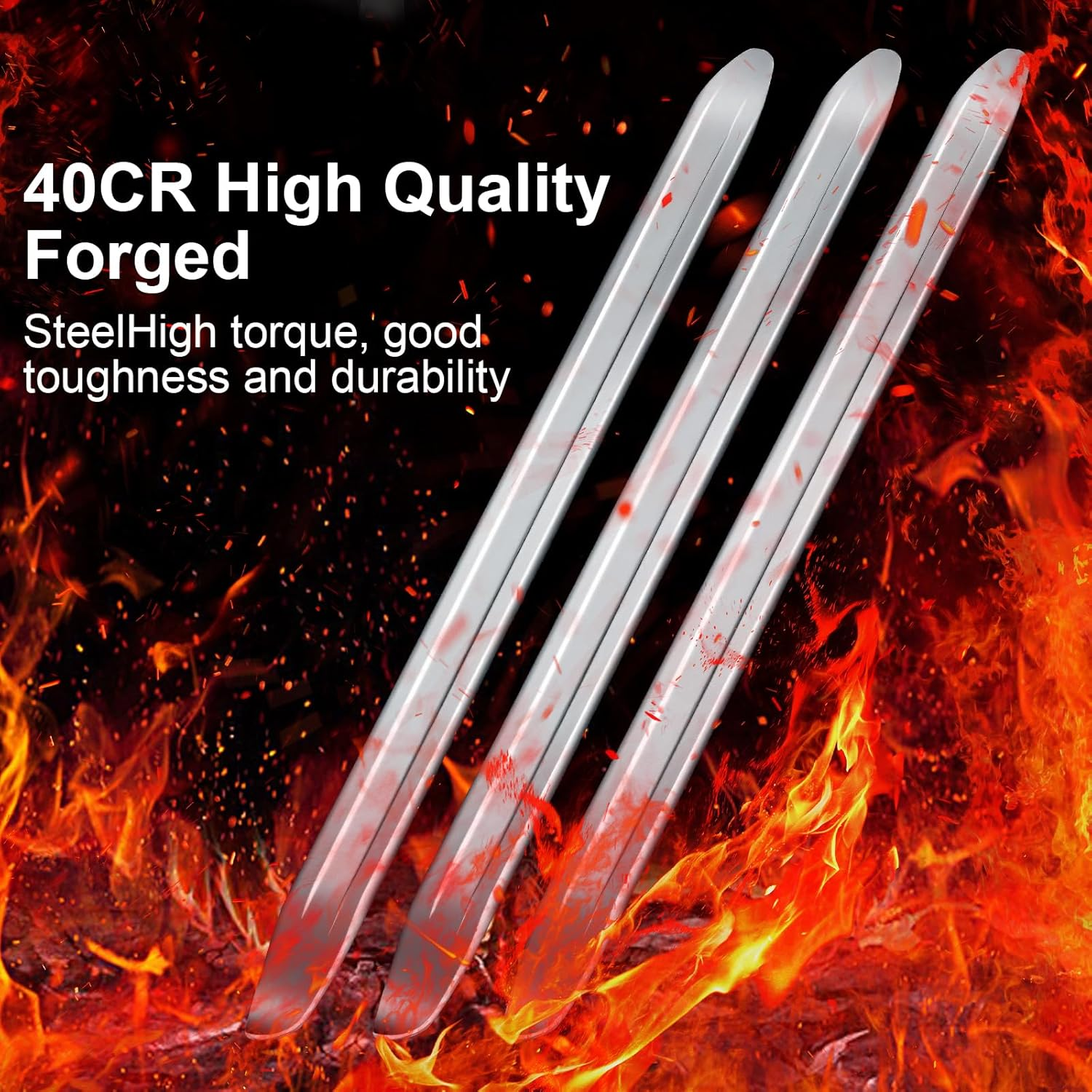 DAWRIS Set of 3 Tyre Lever 30 Cm with 4 Rim Protectors, Tyre Winding Aid with Wheel Rim Protectors, Tyre Remover Tyre Change Tool for Motorcycle, Bicycle, Car image number 2