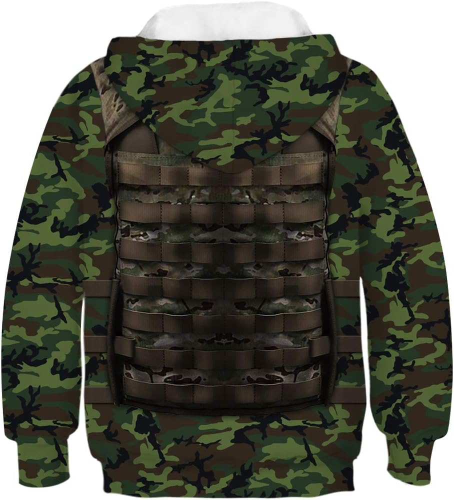 Morbuy 3D Galaxy Animal Print Unisex Hoodies for Boys Girls Kids Casual Sports Pullover Tops image number 1