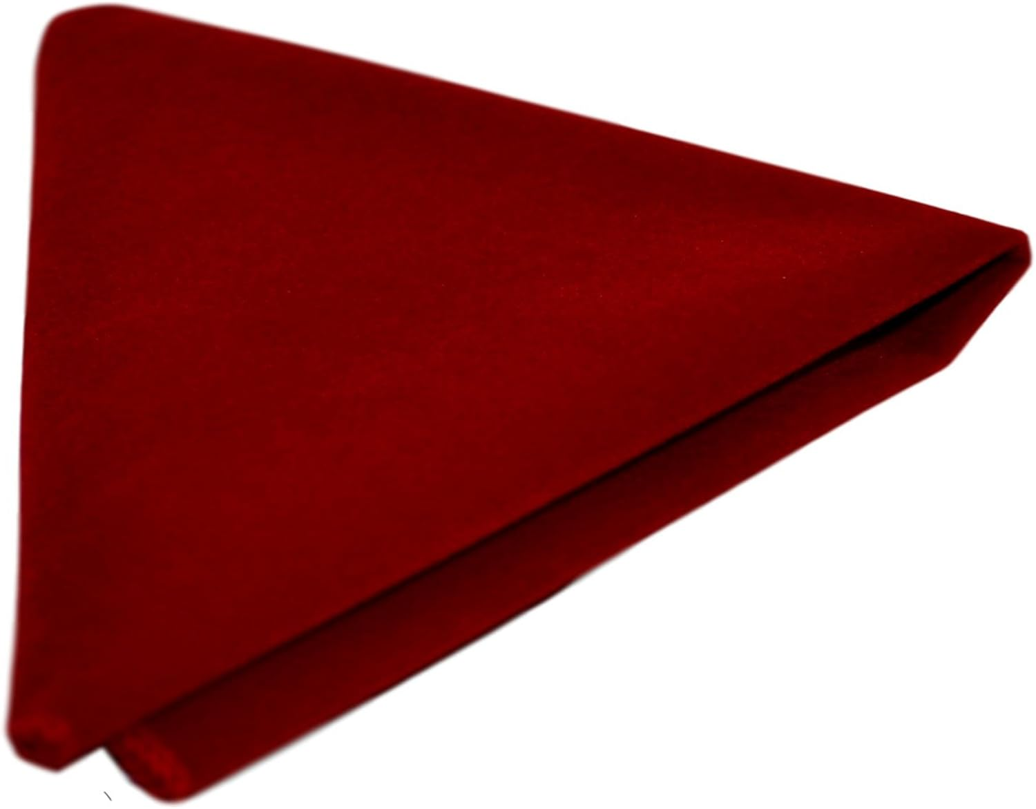 Luxury Red Velvet Pocket Square, Handkerchief