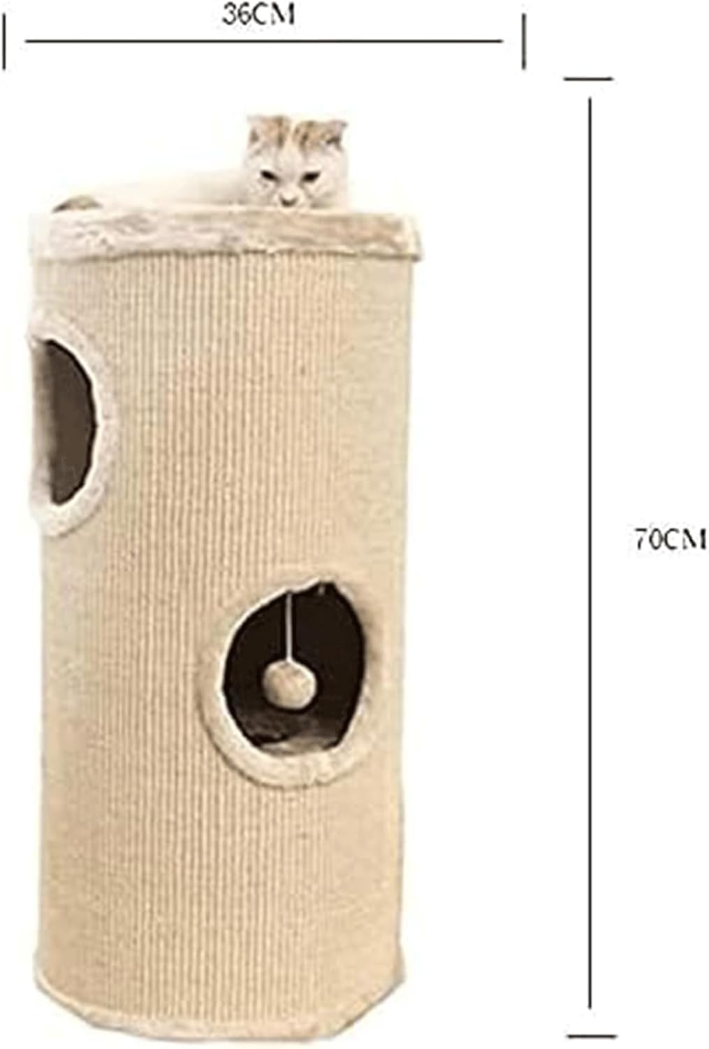 Cat Tower Thermal Closed Cat Tree Small Cat Condo Portable Design Cat Climbing Frame for Indoor Pet Easy to Install image number 2