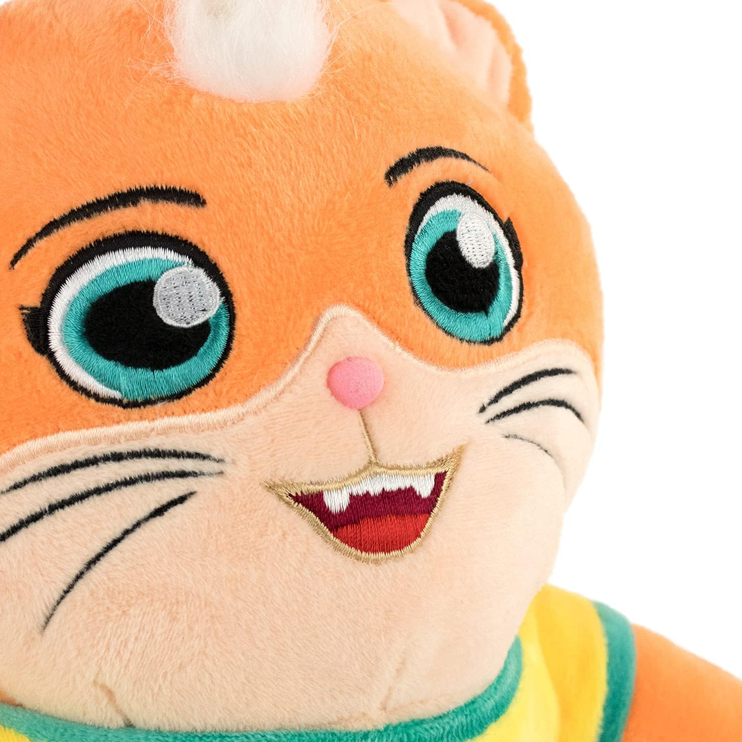 BARRADO 44 Cats Character Cuddly Toy - Lampo, Milady, Polpetta, Pilou - 26 Cm - Super Soft Quality (Polpetta) image number 5