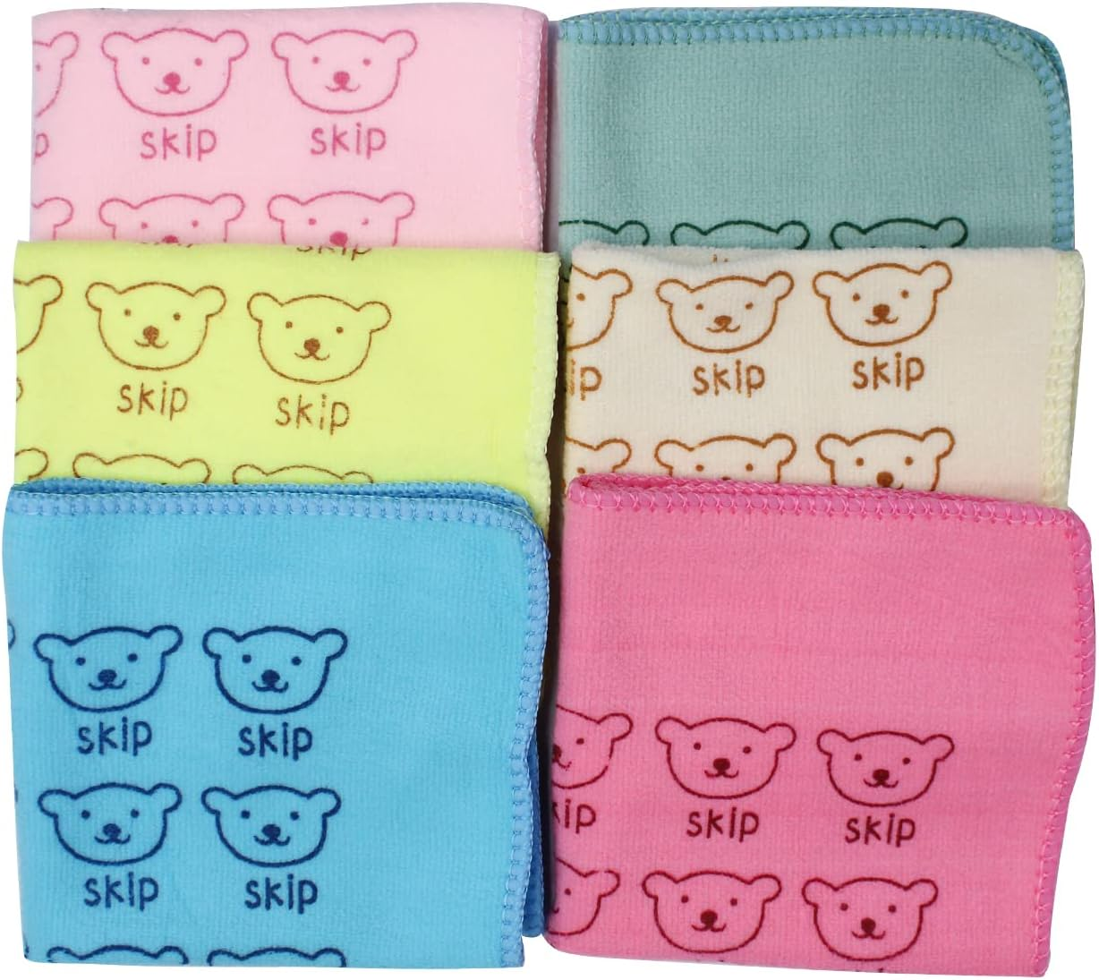 Kabello Love Touch Very Soft Fresh Loom Cotton Face Hanky, Face Towel, Handkerchiefs (Multi Color Set of 12) image number 3