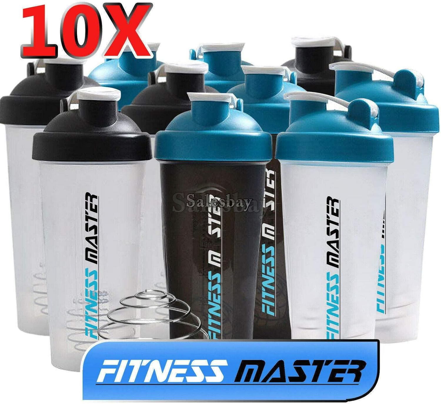 Multi 700Ml GYM Protein Supplement Drink Blender Mixer Shaker Shake Ball Bottle 3X image number 4