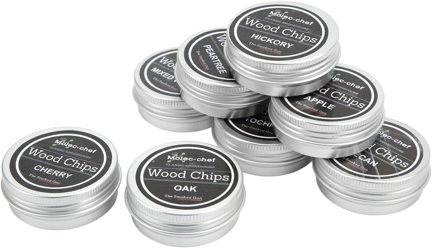 Dpofirs 8PCS Smoking Wood Chips, Cocktail Smoker Kit Smoky Fruit for Beef Pork Chicken Fish and Whisky image number 1