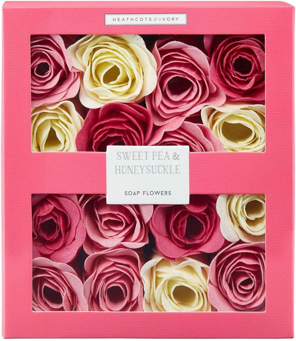 Heathcote & Ivory Sweet Pea & Honeysuckle Soap Flowers 96 G