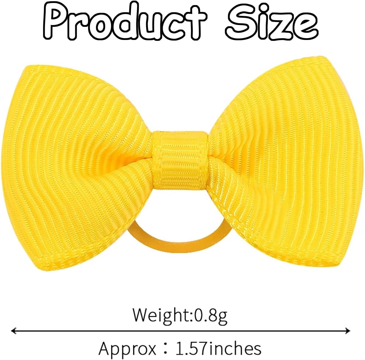 40Pcs Baby Girl Hair Ties, 20 Colors Candy Bow Ponytail Holders, Toddler Hair Ties, Non-Slip Pony Tail Holder, Small Rubber Bands for Infants Toddlers Girls image number 3