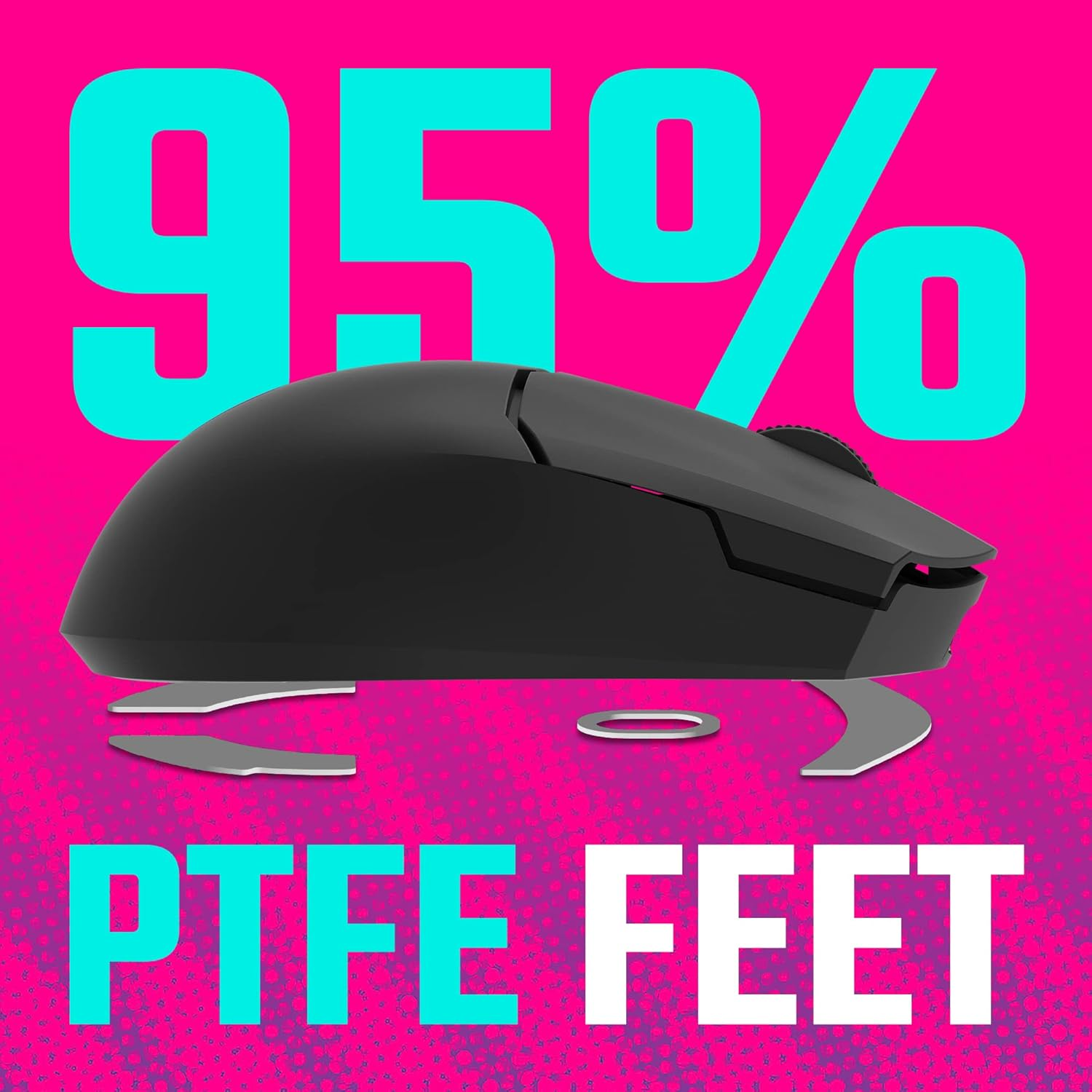 Cooler Master Wireless MM712 RGB Gaming Master Mouse, Black - White. image number 3