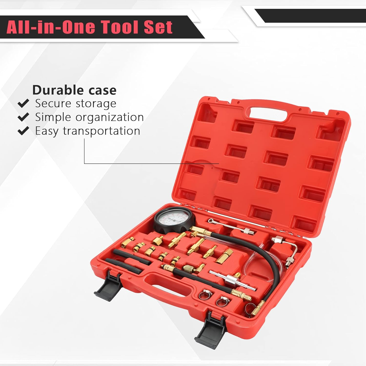 ATP 0-140 PSI Fuel Injection Pump Injector Tester Test Pressure Gauge Gasoline Cars image number 3