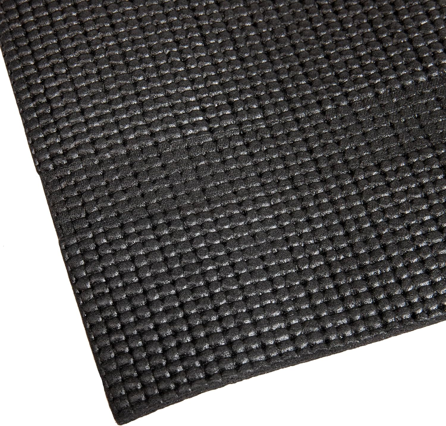 Mind Reader YOGAPVC-BLK All Purpose Extra Thick Yoga Fitness & Exercise Mats with Carrying Strap, High Density Anti-Tear image number 4