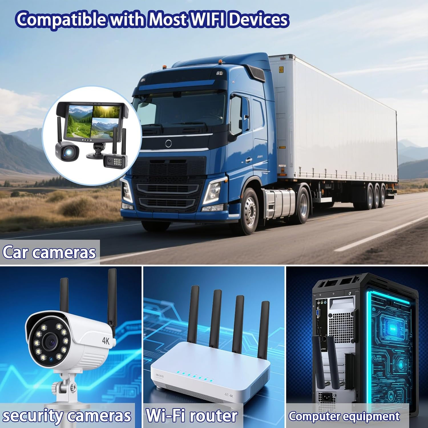 Wifi 6E Antenna Dual Band 2.4Ghz 5Ghz 5.8Ghz 12Dbi MIMO RP-SMA Connector for Wifi WLAN Router Wireless Network Card USB Adapter Security IP Camera Video Surveillance Monitor Bluetooth Antenna