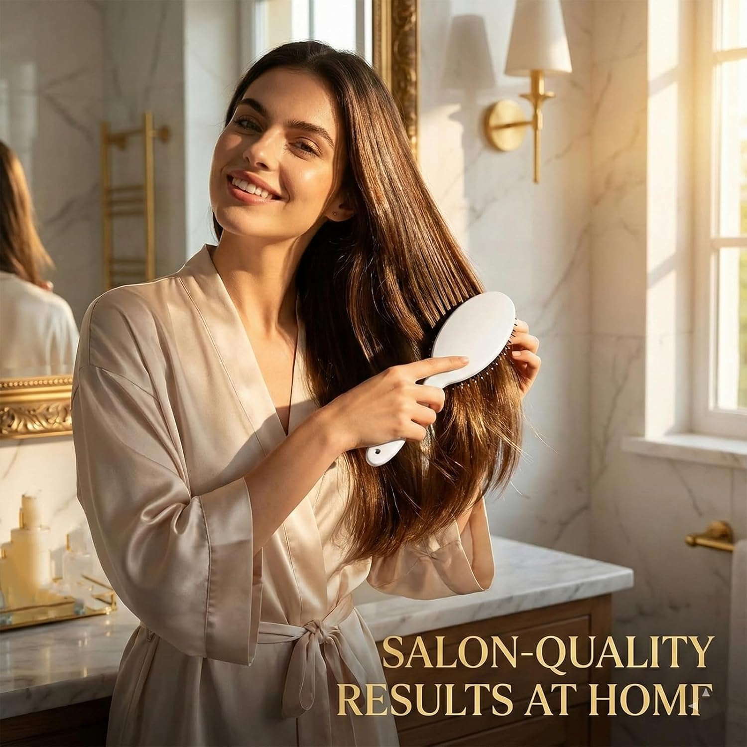 Viral World-Famous 5X Sold Out Paddle Brush-Smoother, Stronger, Shinier Hair-Boar Bristle Brushs with Nylon Bristles, Lightweight Retractable Viral Paddles Comb, Viral Paddle Brush for Fine Hair (1) image number 1