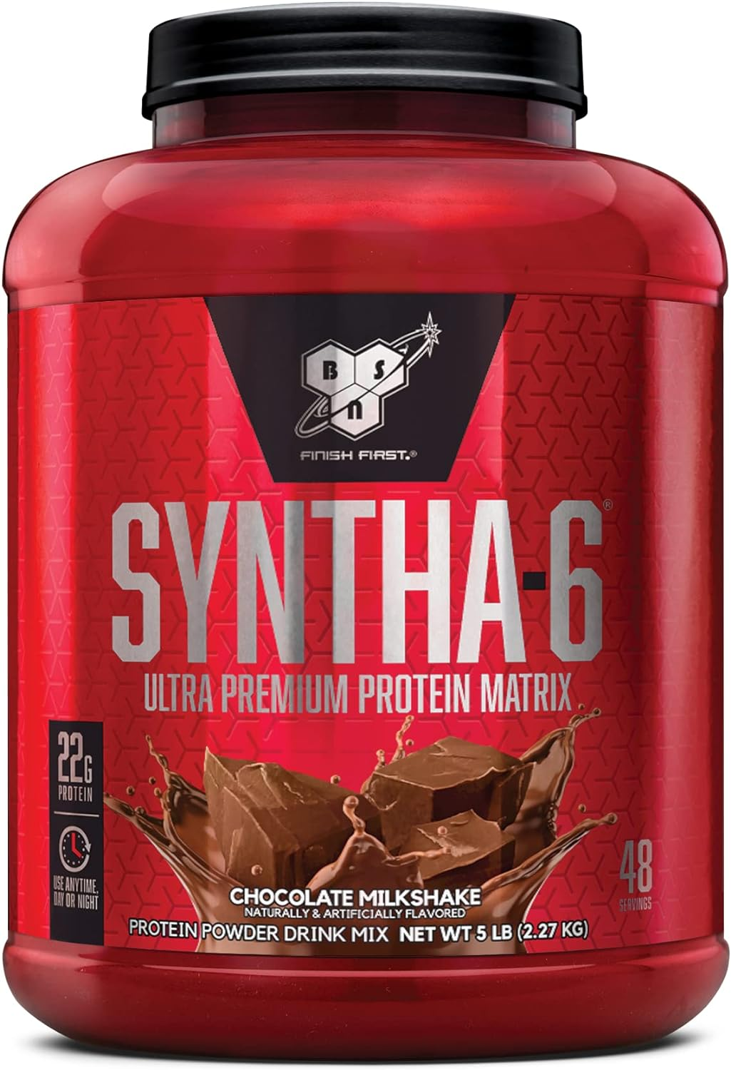 BSN SYNTHA-6 Ultra Premium Protein Blend, Chocolate, 2.27Kg, 48 Servings image number 4