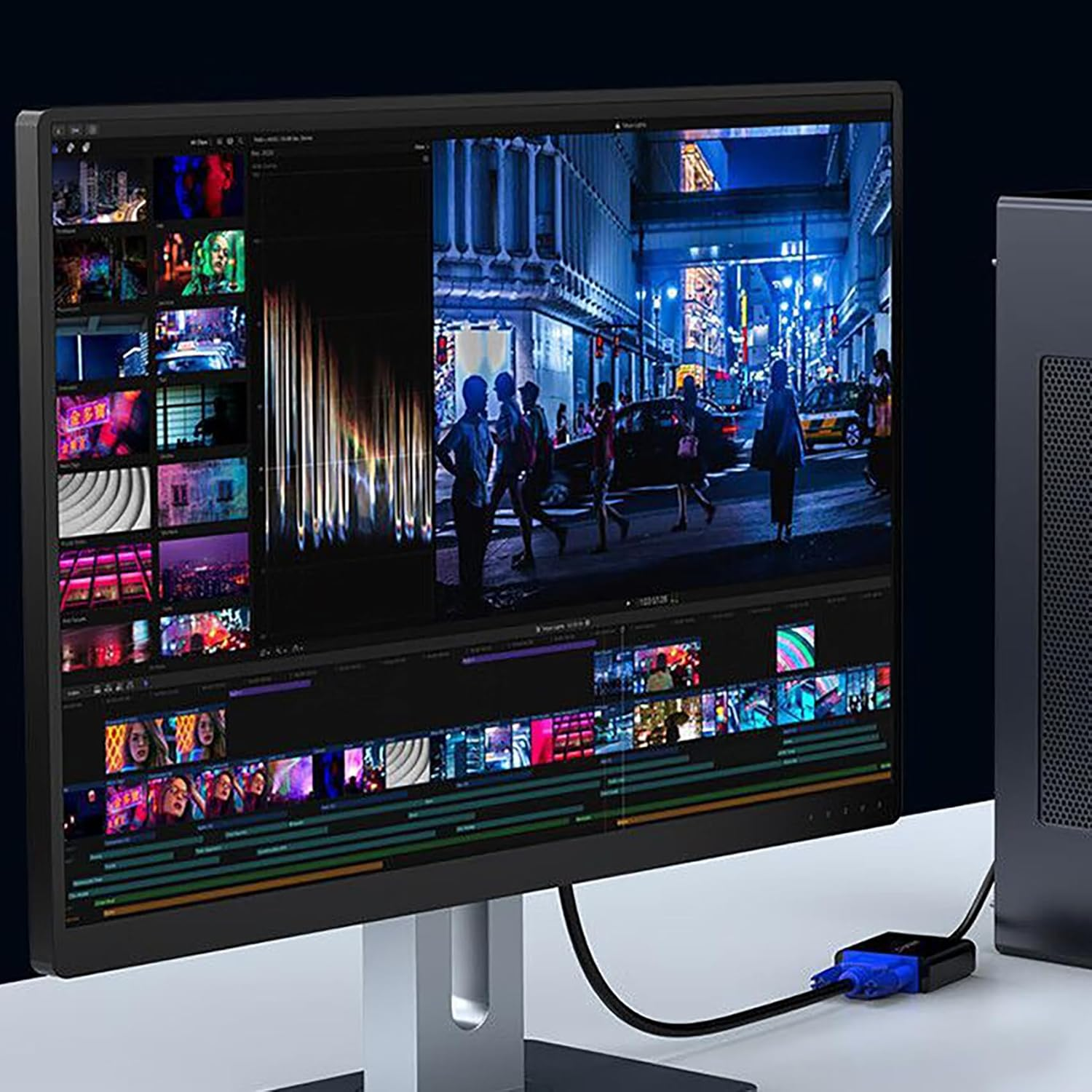 Tunghey Displayport (DP) to VGA Adapter, Gold-Plated Display Port to VGA Adapter (Male to Female) Compatible with Computer, Desktop, Laptop, PC, Monitor, Projector, HDTV (10Pack) - 5Pack image number 4