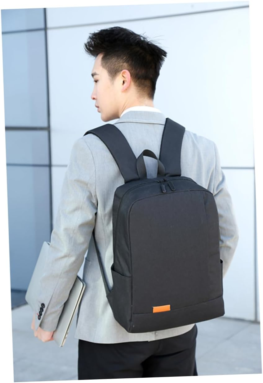 Amosfun 1Pc Backpack Laptop Bags Unisex Laptop Bag USB Interface Backpack Casual Backpack Bookbag Casual Schoolbag Universal Men and Women - Black image number 4