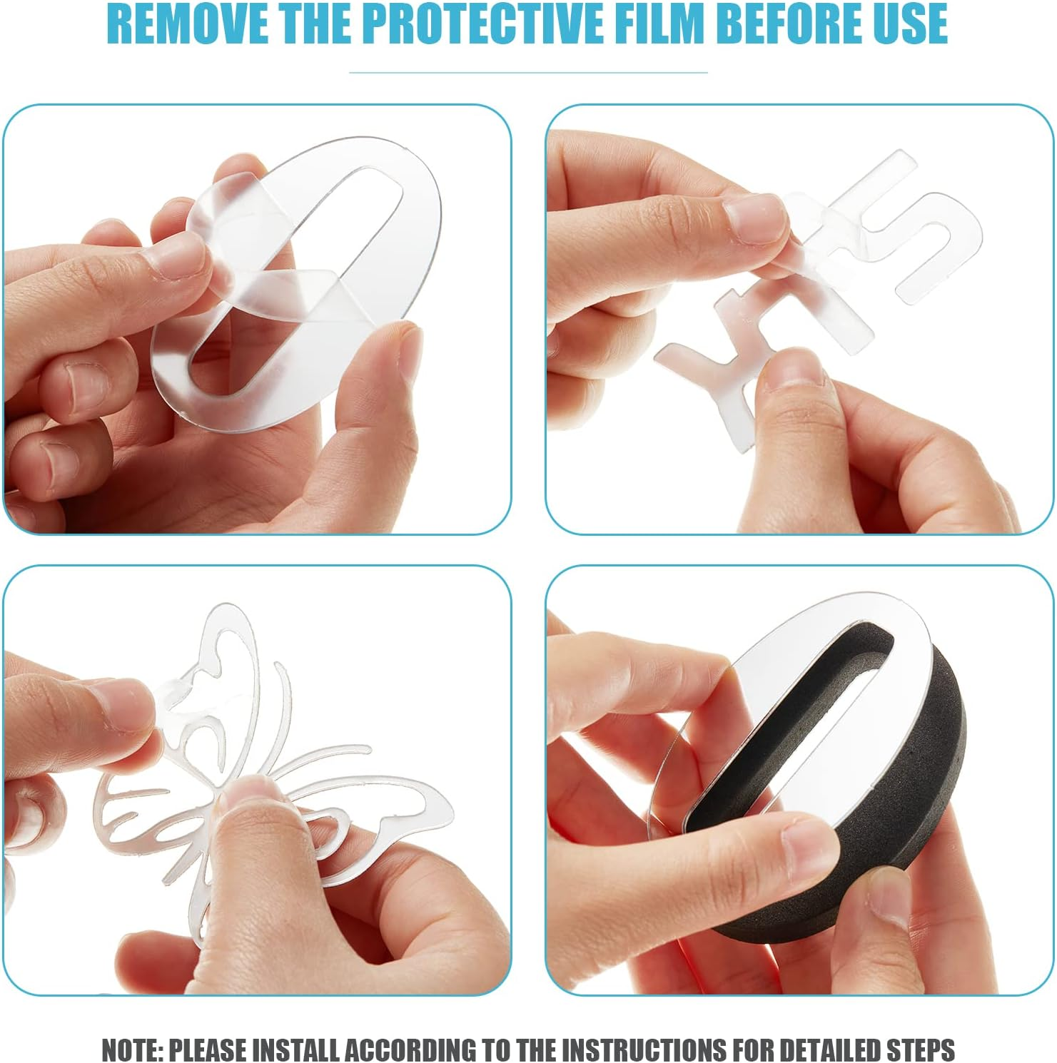 Junkin 3D Large Frameless DIY Wall Clock,Modern Decor Family Quote Wall Stickers Clock Kit for Home Living Room Bedroom Office Wall Decorations Adjustable Size (Silver) - Gold image number 4