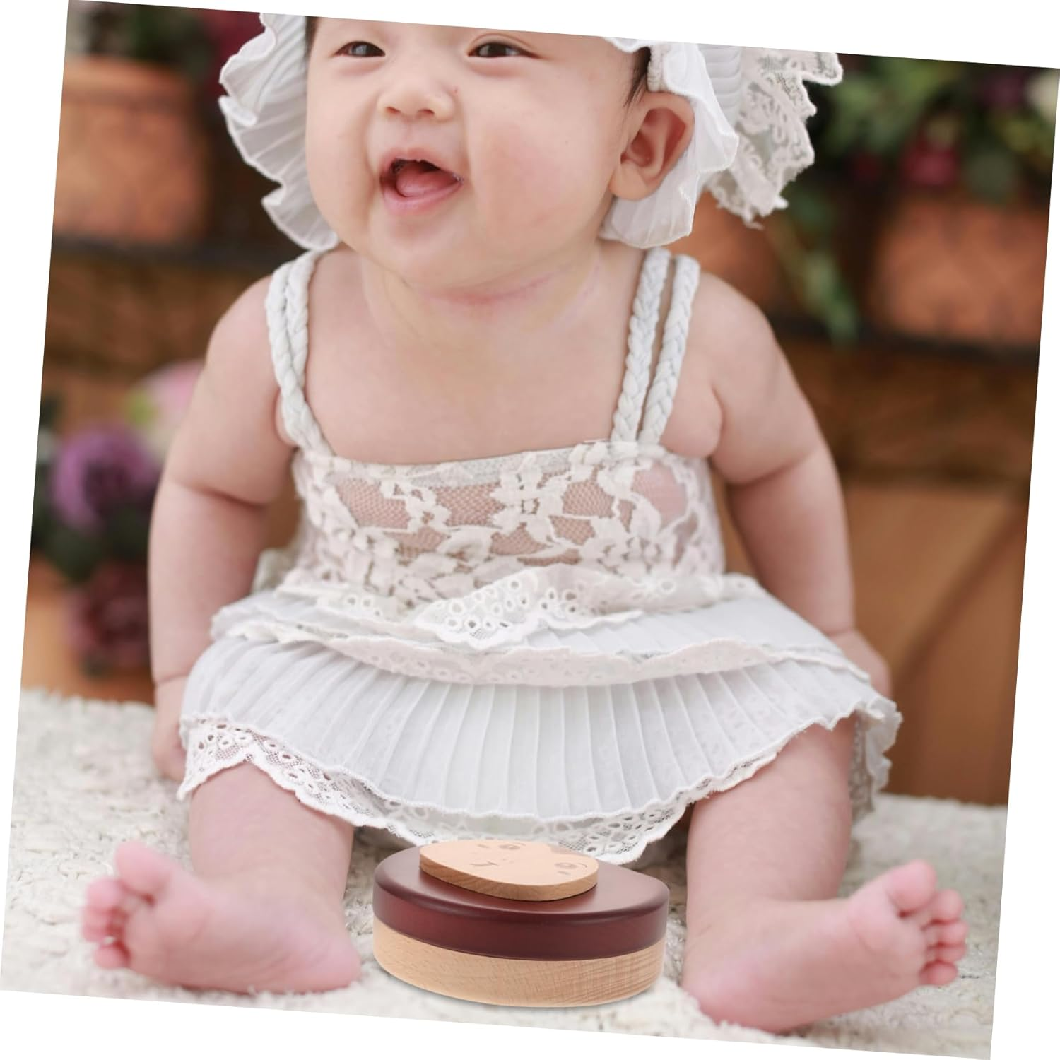 Yardwe Boys Girls Tooth Keepsake Box Wooden Tooth Collection Box Milestone Labels image number 2