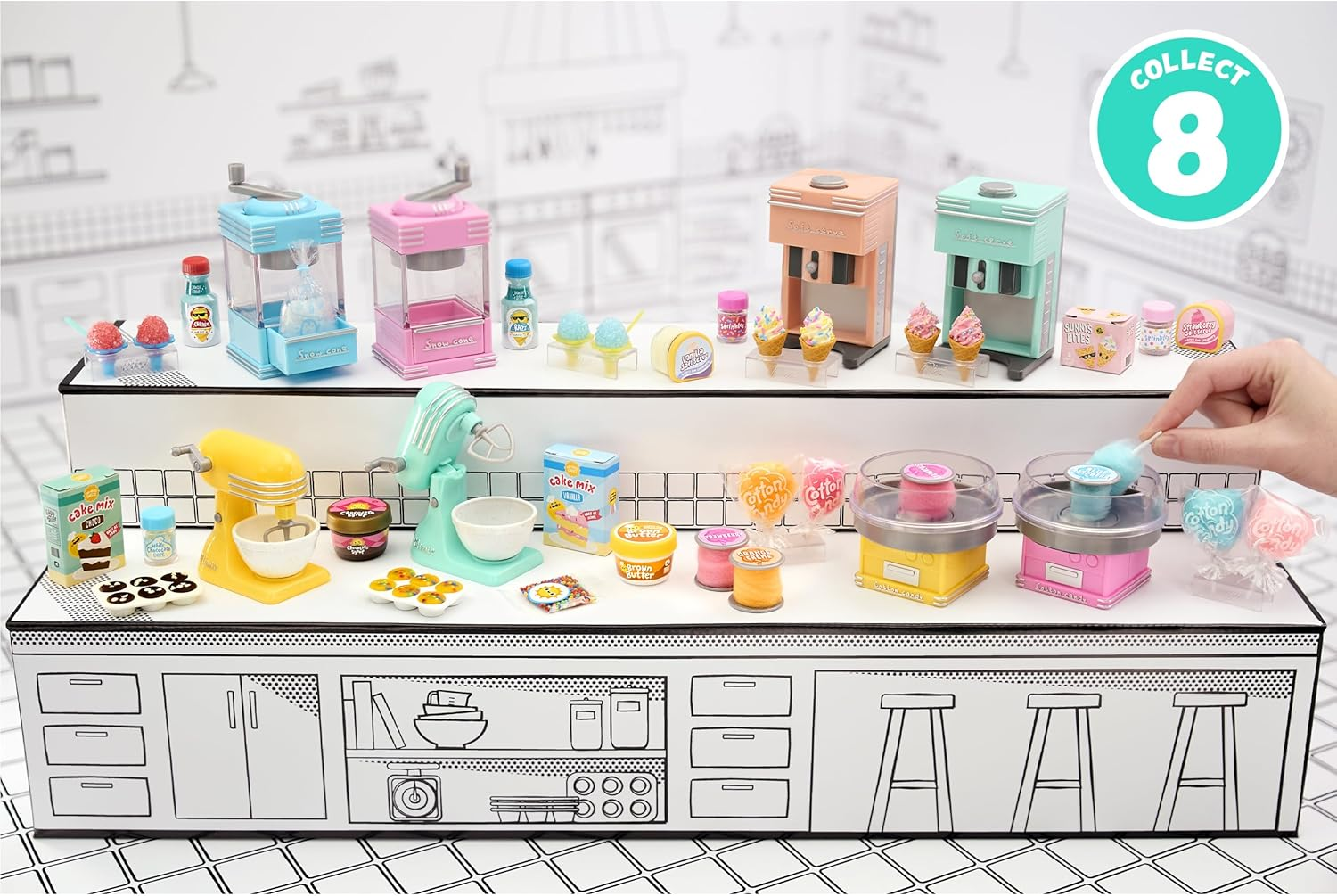 Mga&rsquo;S Miniverse Make It Mini Appliances Series 2 - Mini Collectibles, DIY, Crafts, Resin Play, Kitchen Replica Food, for Collectors & Children Ages 8+, NOT Edible image number 5