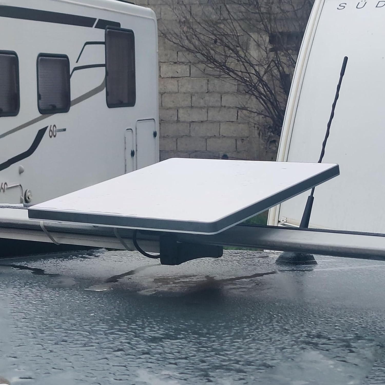 Mini Starlink Roof Rack Mount, Aluminum Alloy Mini Starlink Car Mount, Anti-Theft Starlink Mini Mount Kit Fits Star Link Mini Dishy - RV, Yacht and Roof Installation image number 6