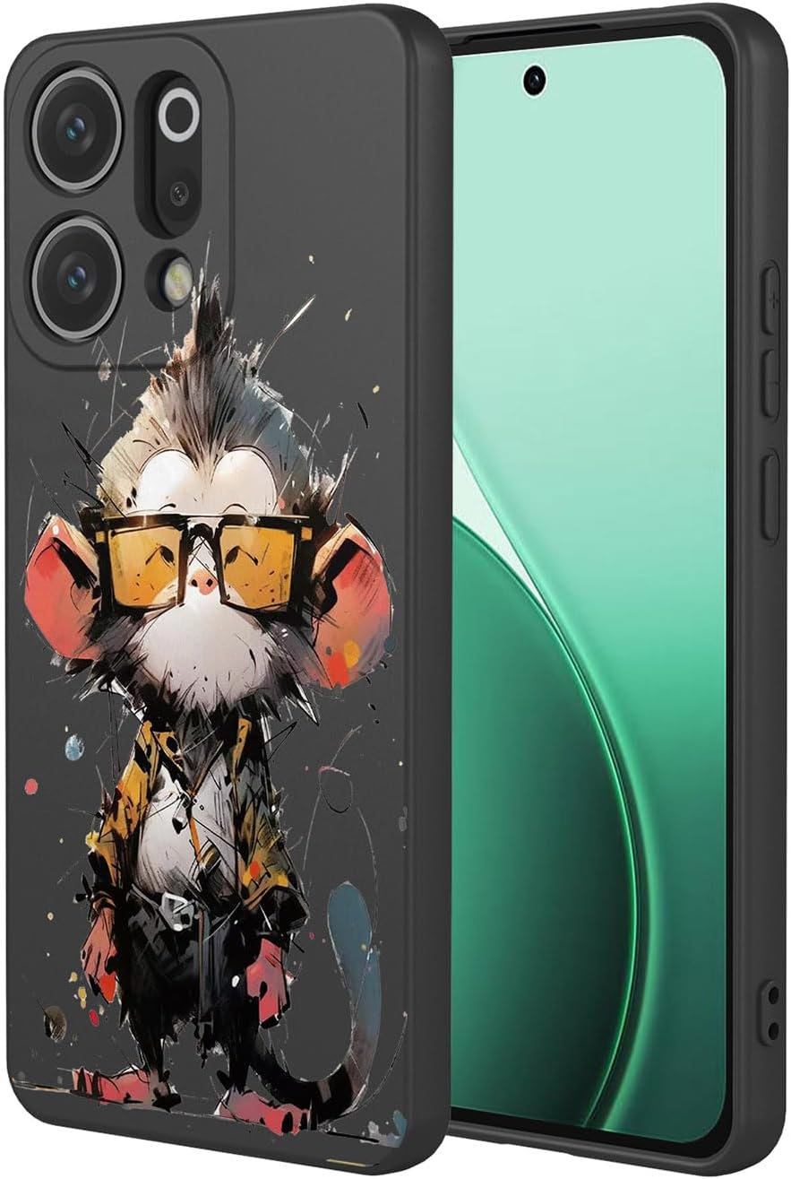 BORYA Silicone Case for Oppo Reno14 5G (Reno 14 5G), Ultra Thin Shockproof Mobile Phone Case, Silky Soft TPU Protective Case, Simple Elegant Colour Pattern Cover, Microfibre Lining Case, P2