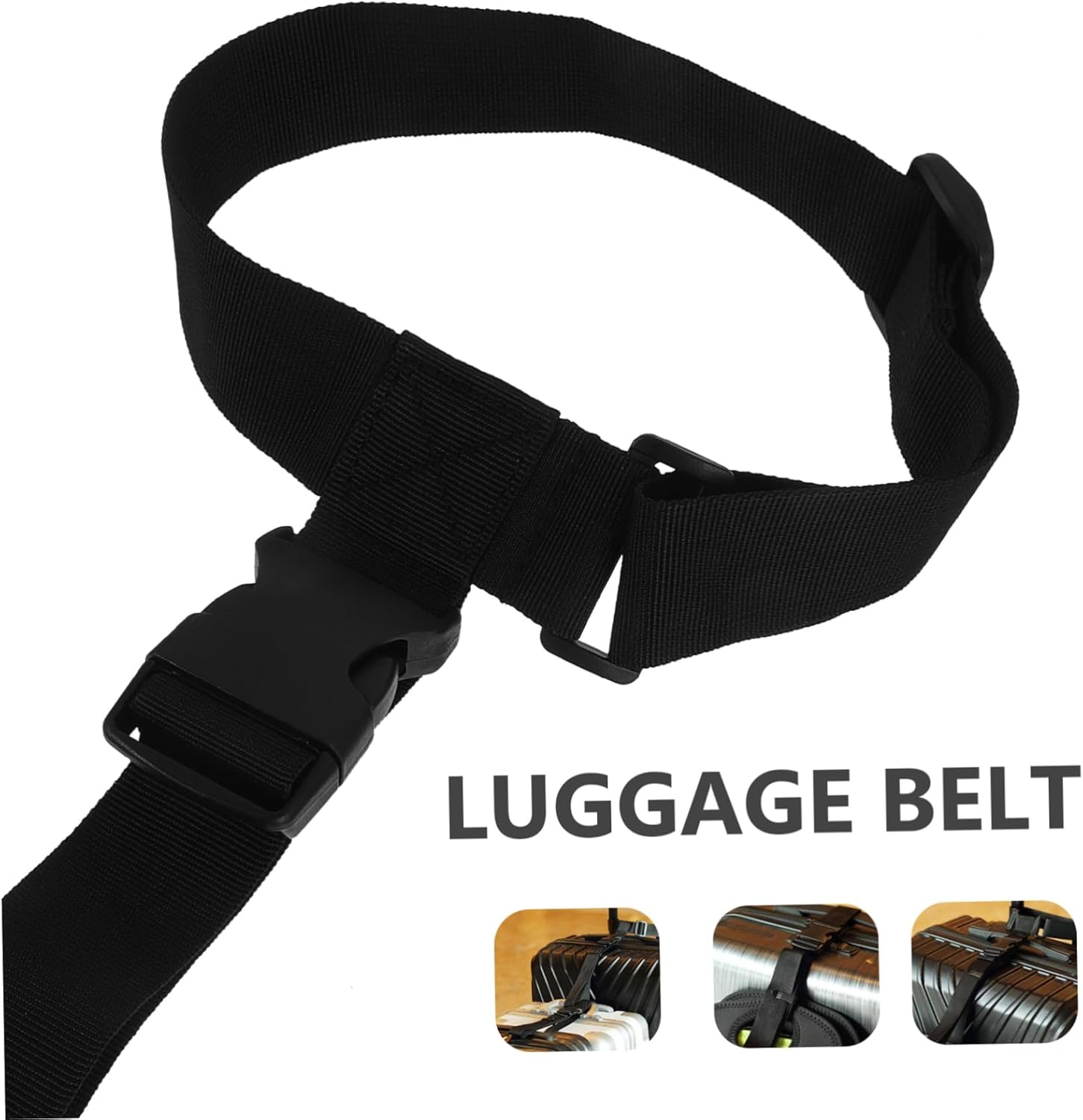 Yardenfun Luggage Connector Straps for Suitcases Adjustable Travel Strap Buckle Belt Lashing for Tie down for Multiple Suitcases Cargo image number 6