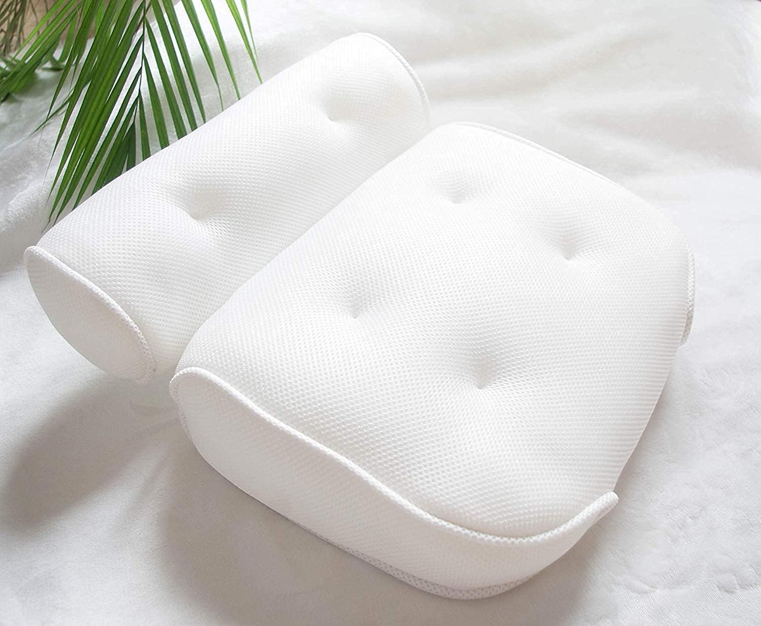 Yoohoo-Au Comfort 3D Mesh Spa Bath Pillow Home Massage Neck & Shoulders Supports Cushions image number 4