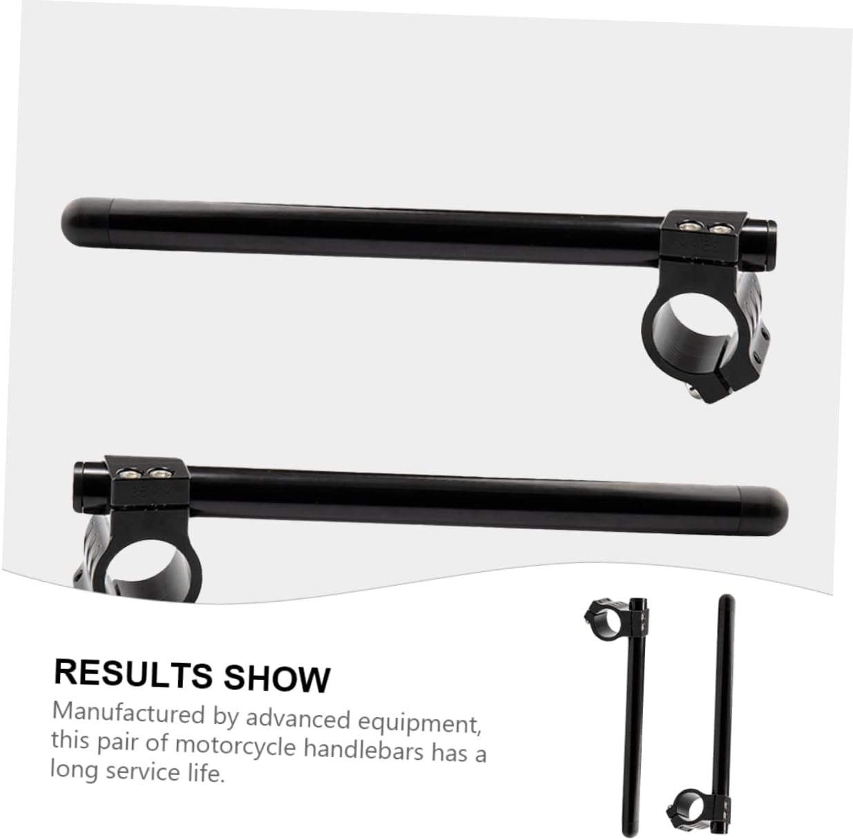 Mikinona Motorcycle Aluminum Handlebar Motorcycle Handle Bar 1 Pair Cnc Machined Universal Fit for Street Cafe Racer Custom Riding Experience Motorbike Upgraded Accessories image number 3