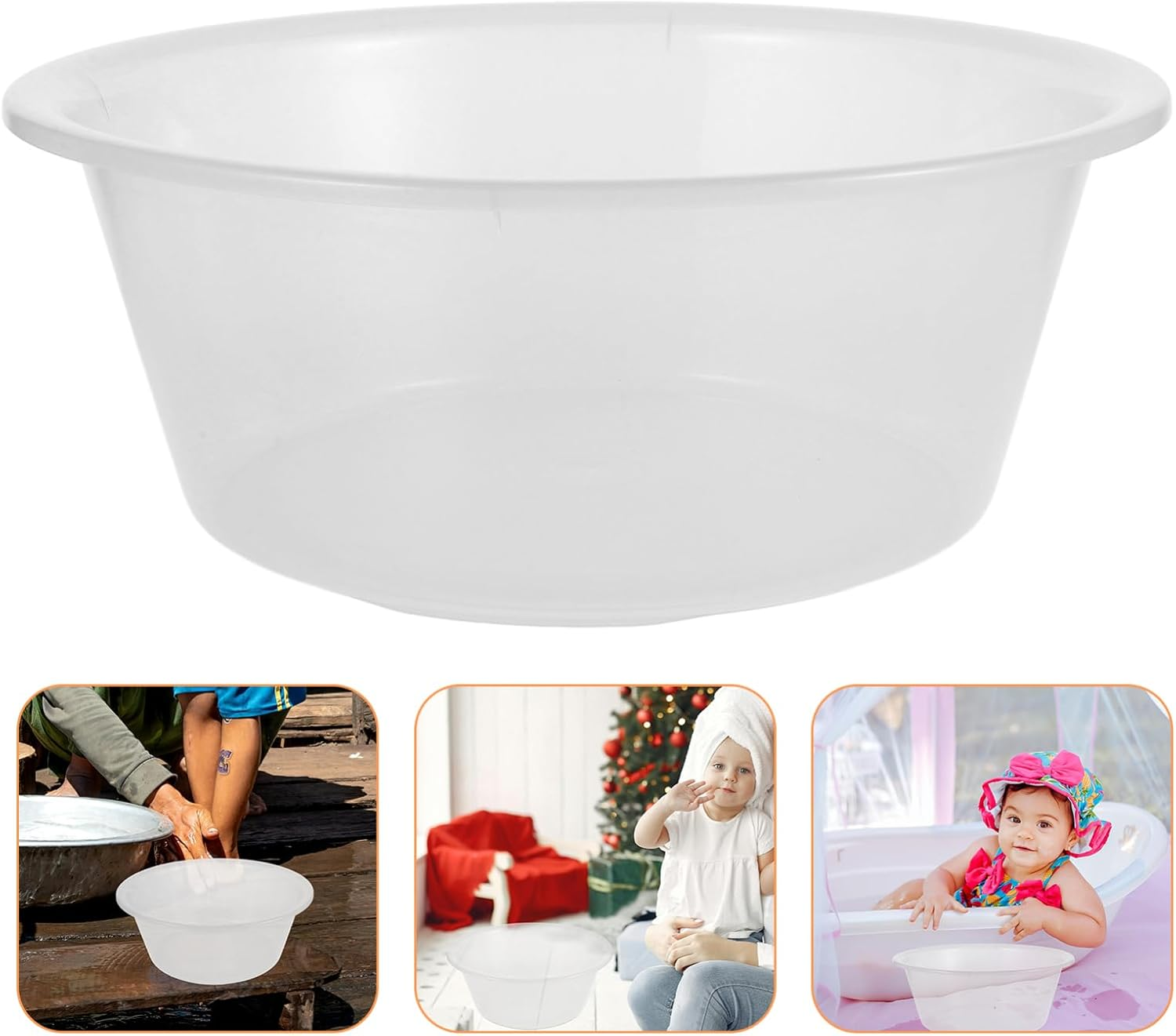 EXQUIMEUBLE Large Foot Bath Tub Grey Portable Foot Soaking Basin for Home and Salon Use for Relaxation image number 1