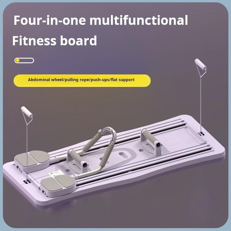 Foldable Pilates Reformer Set for Home,5 in 1 Multifunctional Pilates Board with Elbow Support,Ab Trainer Machine with 1 Timer,Professional Automatic Roller Pilates Board Machine for Women image number 2