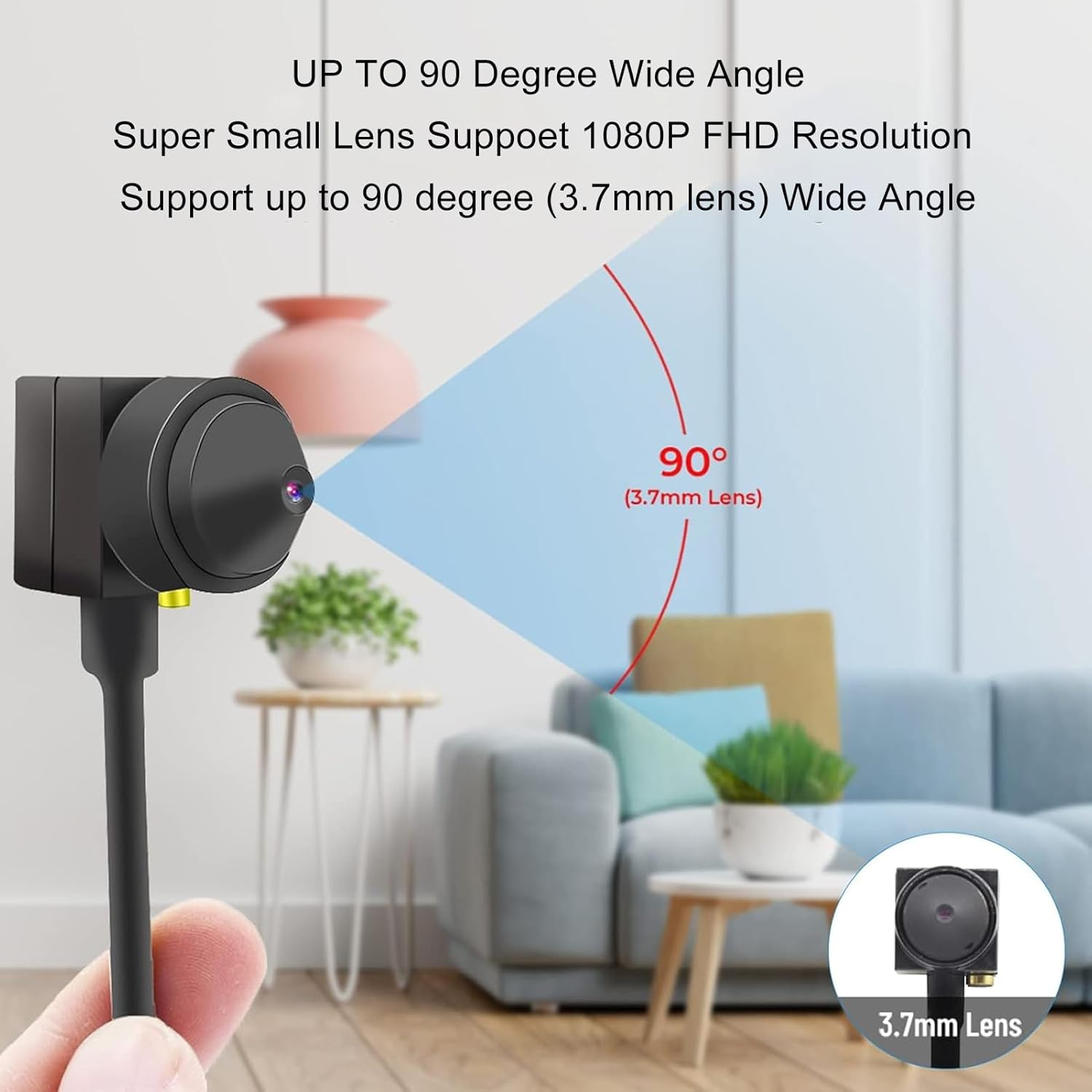 Center Cam Middle Screen Webcam, 1080P USB Webcam, Eye to Camera USB PC Webcam, Built in Microphone, for Youtube Meetings, Zoom, Conference image number 6