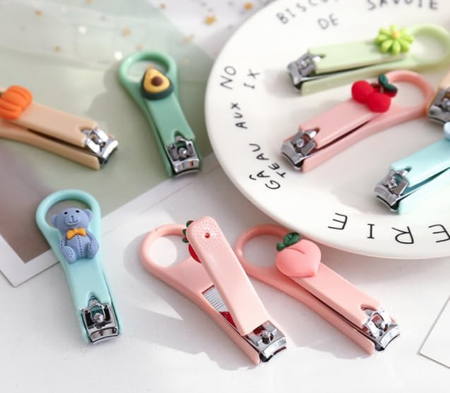 Avocado Cartoon Nail Cutters, Nail Clippers Set Nail Trimmer Fingernail Clippers Stainless Steel Nail Clippers for Women and Men, Fingernail and Toenail Clippers, Nail Tools (3H003) image number 2
