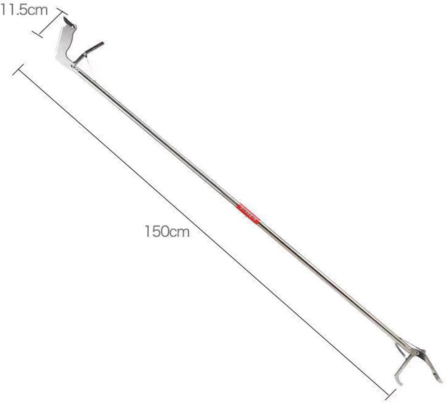 Perfk Snake Catcher Reptile Grabber Foldable Seafood Multipurpose Grabber Non Slip Long Handle Tongs Snake Clip Tool Heavy Duty Lockable Equipment, 150Cm image number 4