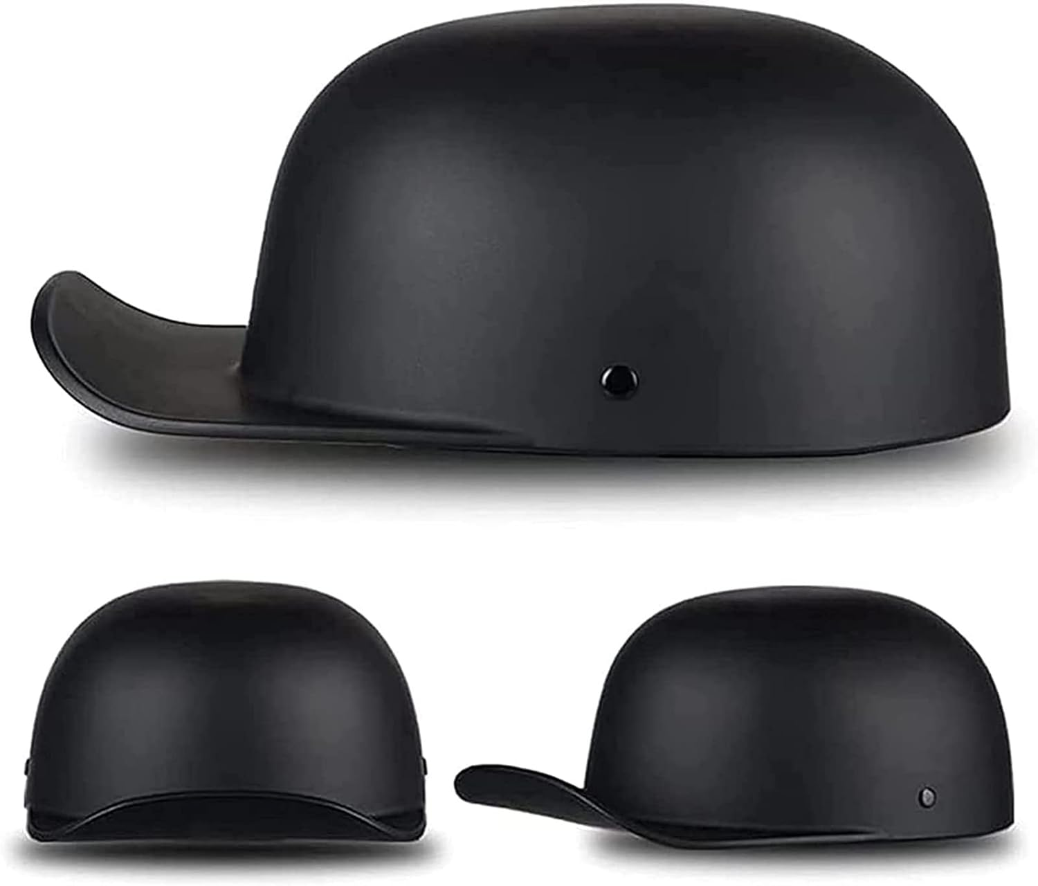 Retro Baseball Cap Motorcycle Half Helmet, ECE Approved Half Face Helmets Lightweight Adult Open Face Half Helmet for Men Women Scooter Touring Moped Street Helme E,L=56-58CM image number 5