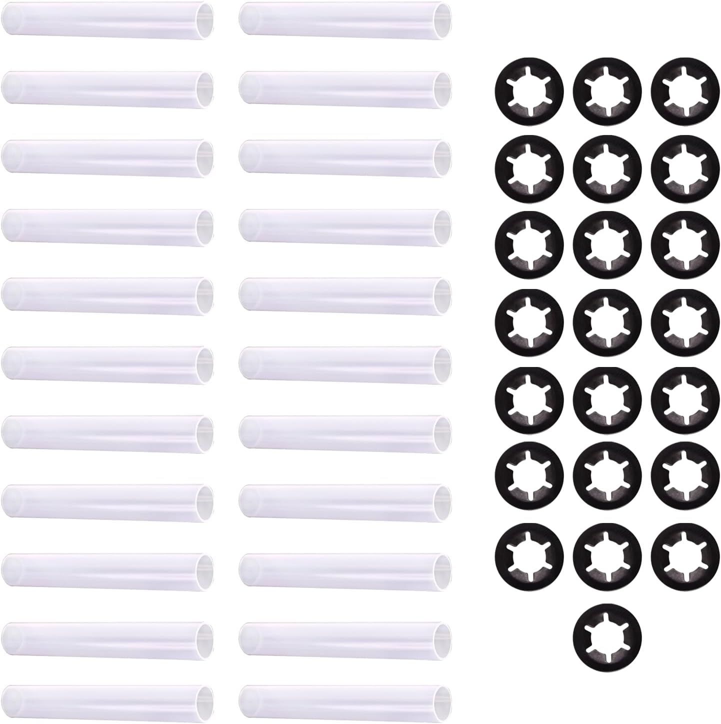 22Pcs Garage Door Quiet Hinge Sleeves Shaft Gaskets Compatible with New Rollers or Rollers with Clean Stems (Id-11Mm; Od-11.90Mm; L-80Mm)