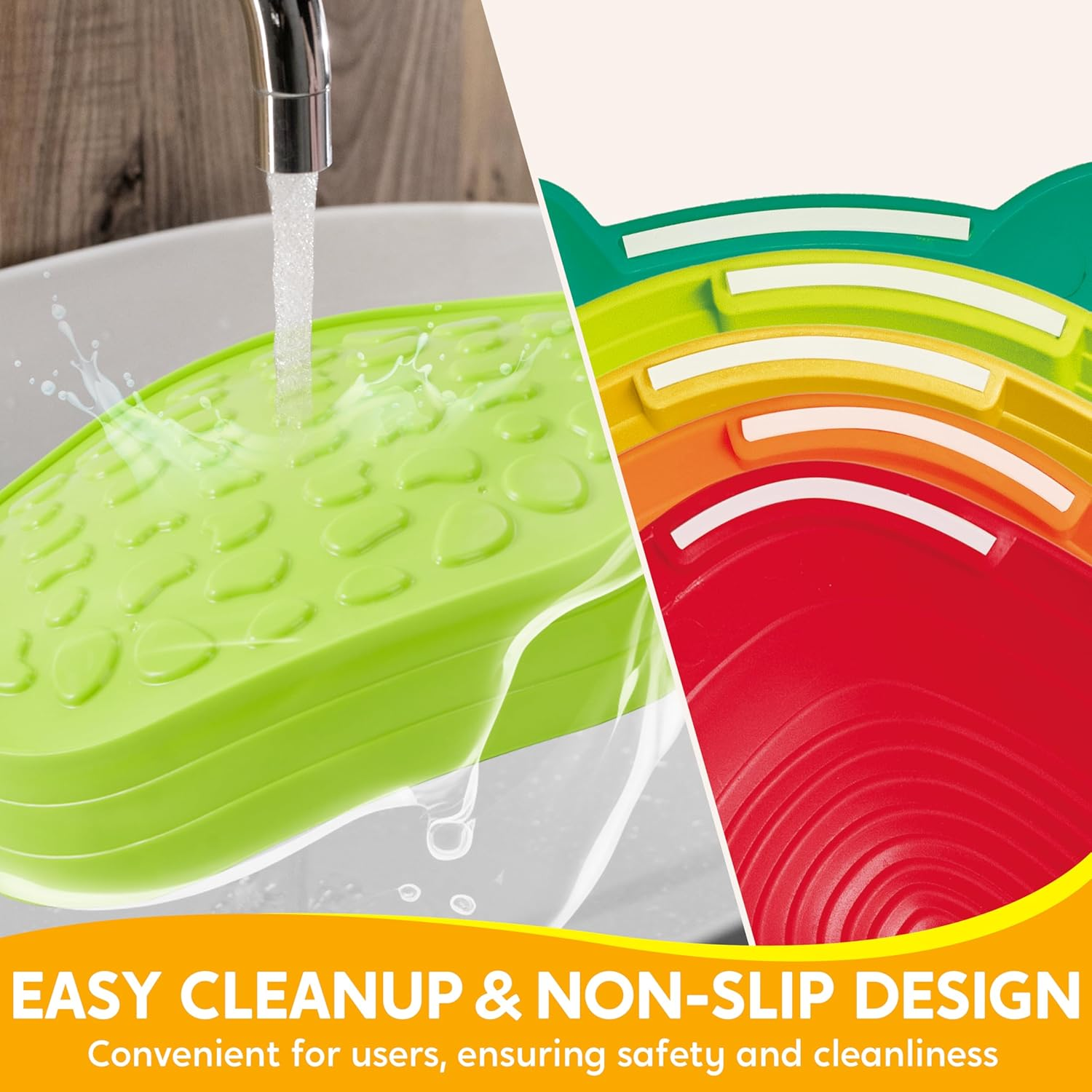 JOYIN 5 Pcs Turtle Balance Stepping Stones, Kids Turtle Path Jumping Stones, Toddler Obstacle Course Coordination Game Toys Indoor or Outdoor Play for Kids Aged 3+ image number 4