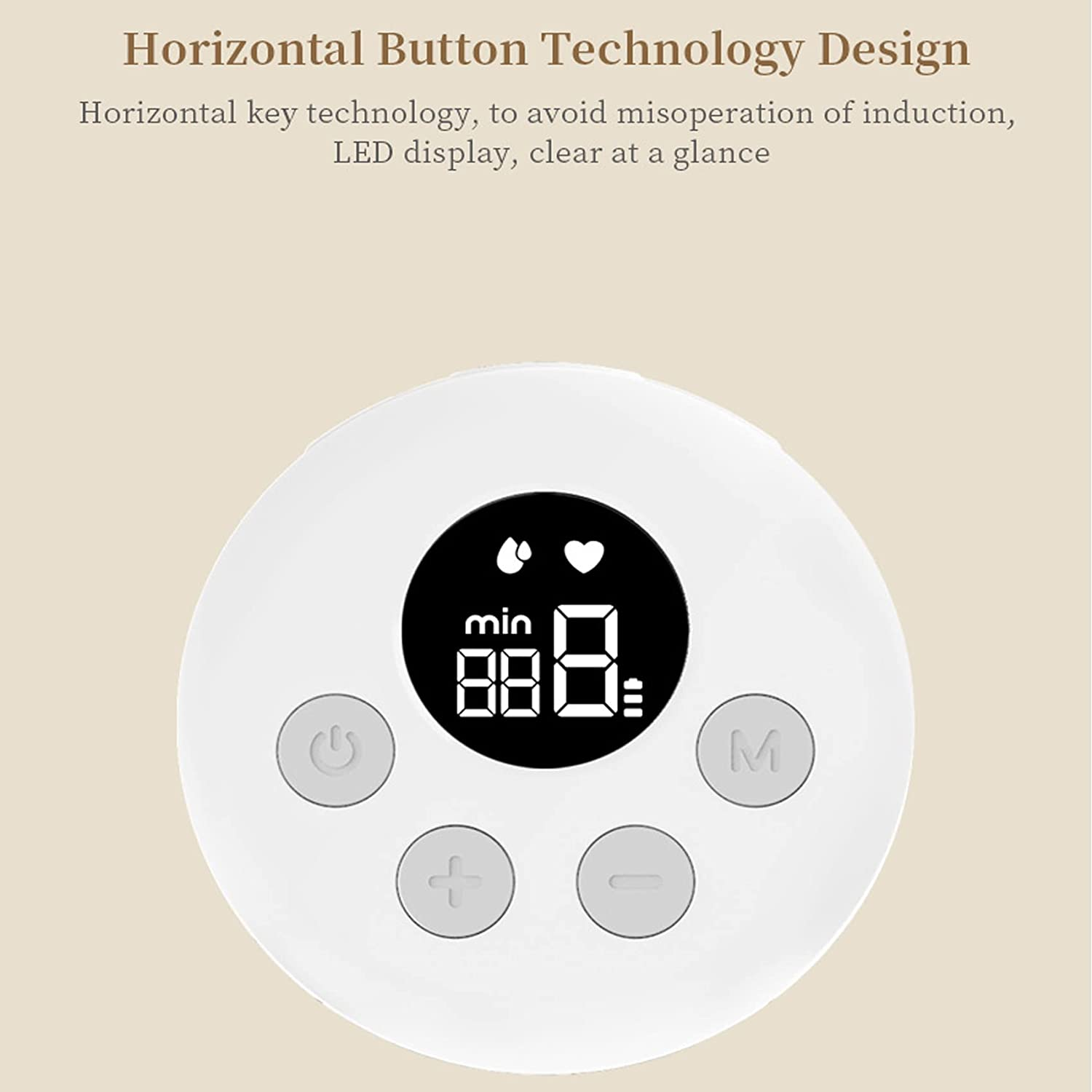 AUTENS Wearable Electric Breast Pumps, Portable Hands Free Breastfeeding Pump, Silent & Painless, 2 Modes & 9 Levels, 24Mm Flange, Can Be Worn In-Bra, LCD Display and Memory Function Rechargeable Pump.