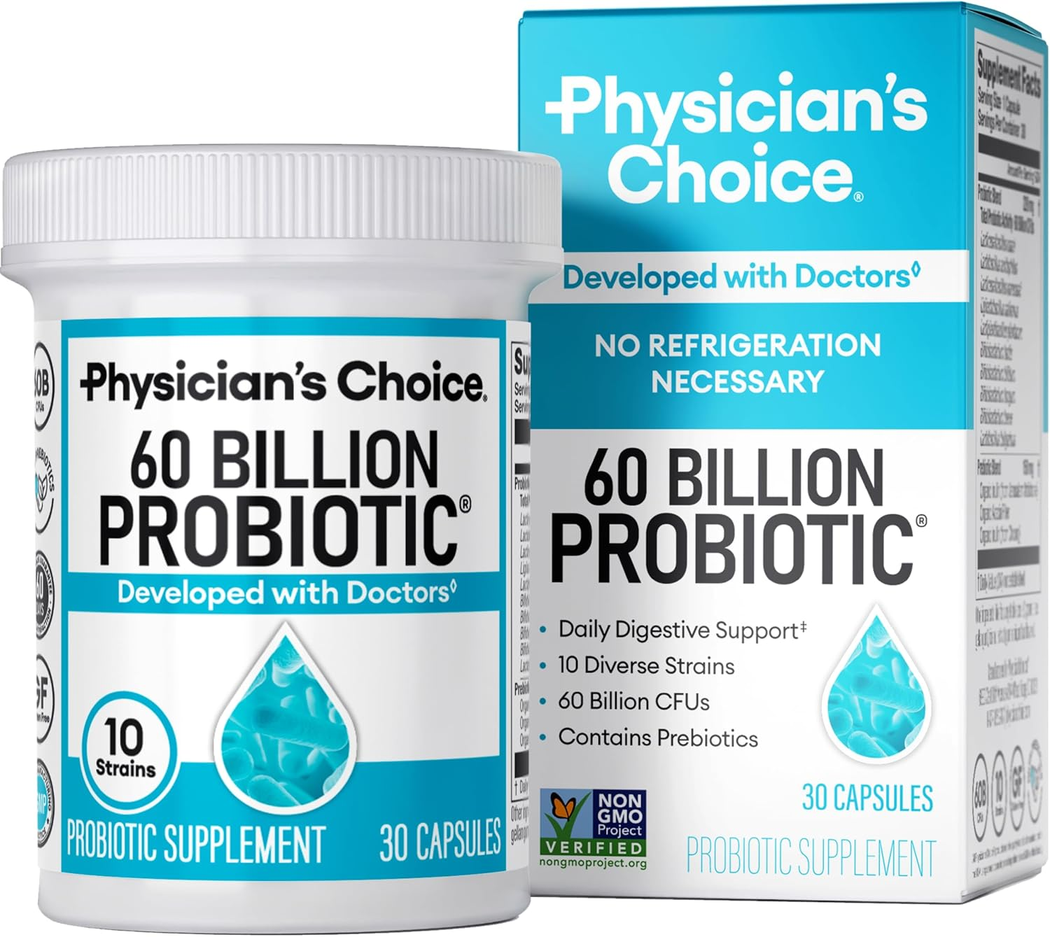 Prebiotics & Probiotics for Women - Clinically Proven Procran - Organic Prebiotics, 50 Billion CFU, D-Mannose & Cranberry for Digestive, Immune, Feminine Health, Soy & Dairy Free, 30 Vegan Capsules image number 6