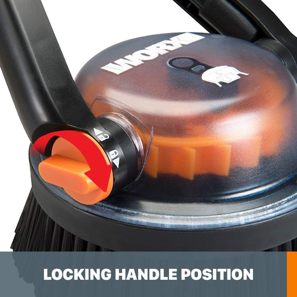 Worx Hydroshot Adjustable Outdoor Power Scrubber, Quick Snap Connection - WA1821 (Hard Bristles) image number 3
